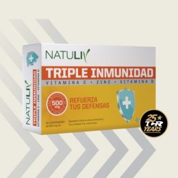 Triple Inmunidad ENA® - Vitamina C + Zinc + Vitamina D - 30 comp.